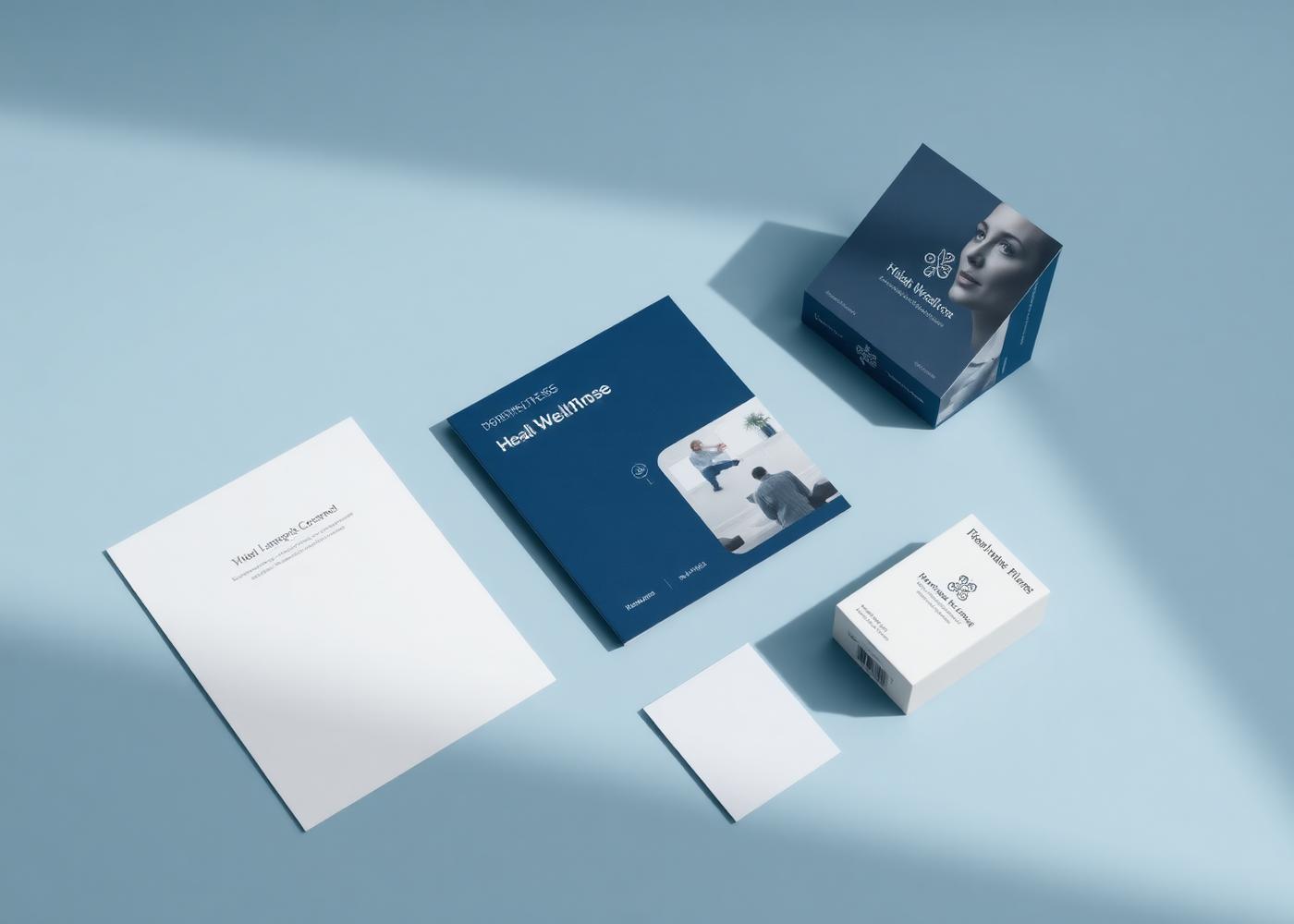 Miracle Everyday communication system: leaflets, booklet and carton laid out in a grid