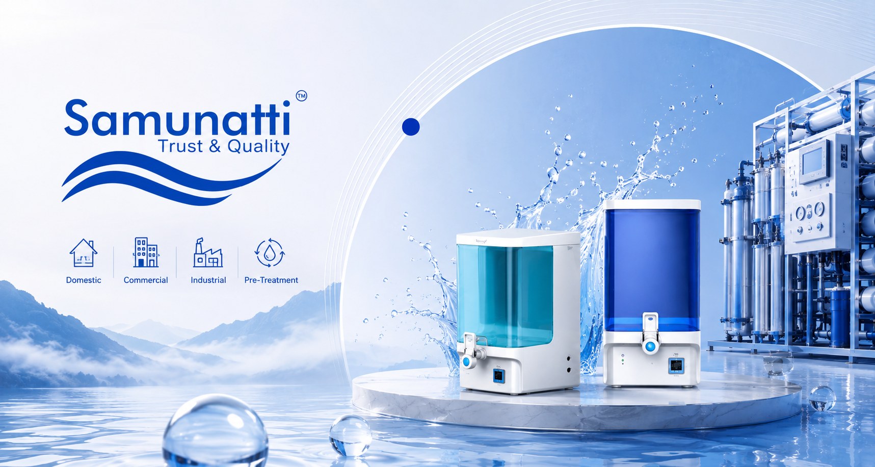 Samunatti Water Technologies company-profile and water-purification communication system.